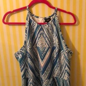 Halter top summer patten dress